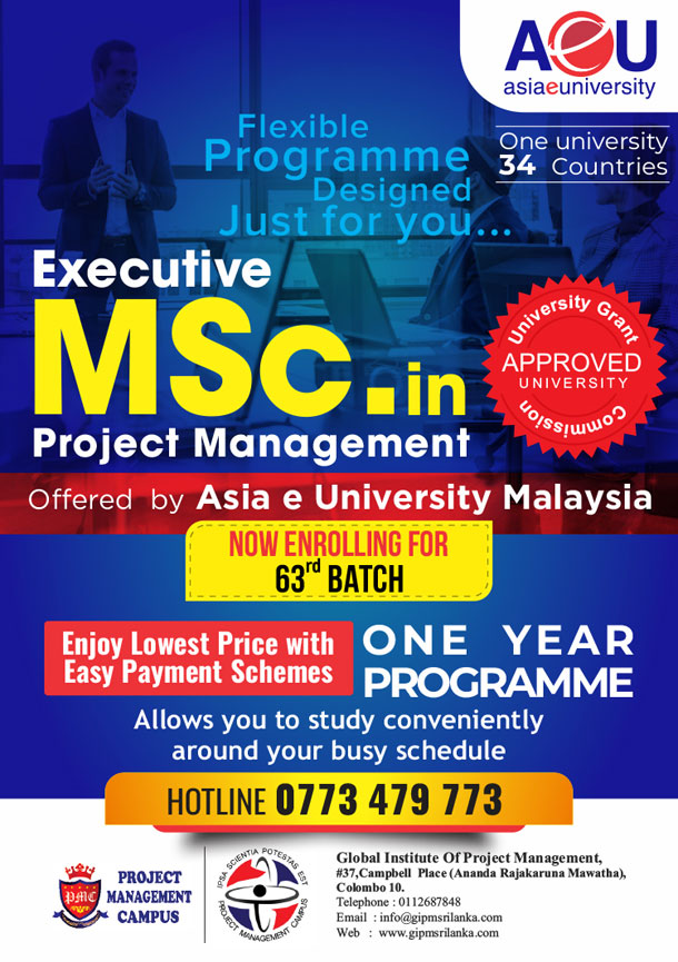 MSc in Project Management Programmes Global Institute of Project