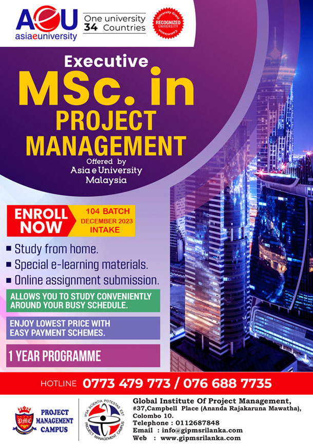 MSc in Project Management Programmes Global Institute of Project